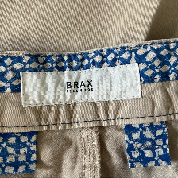 NWT Brax "Bellevill" Khaki Shorts Chino Flat Front Bermuda Size 40 Inseam 12" - Picture 4 of 6